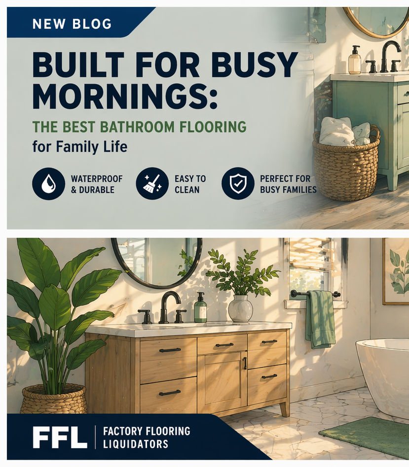 Built for Busy Mornings: The Best Bathroom Flooring for Family Life
