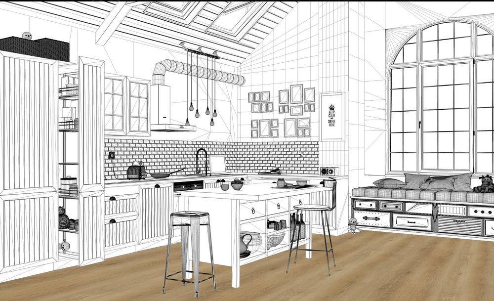 Vinyl Golden Harvest Oak VAF8920 MAISON MODERNE COLLECTION