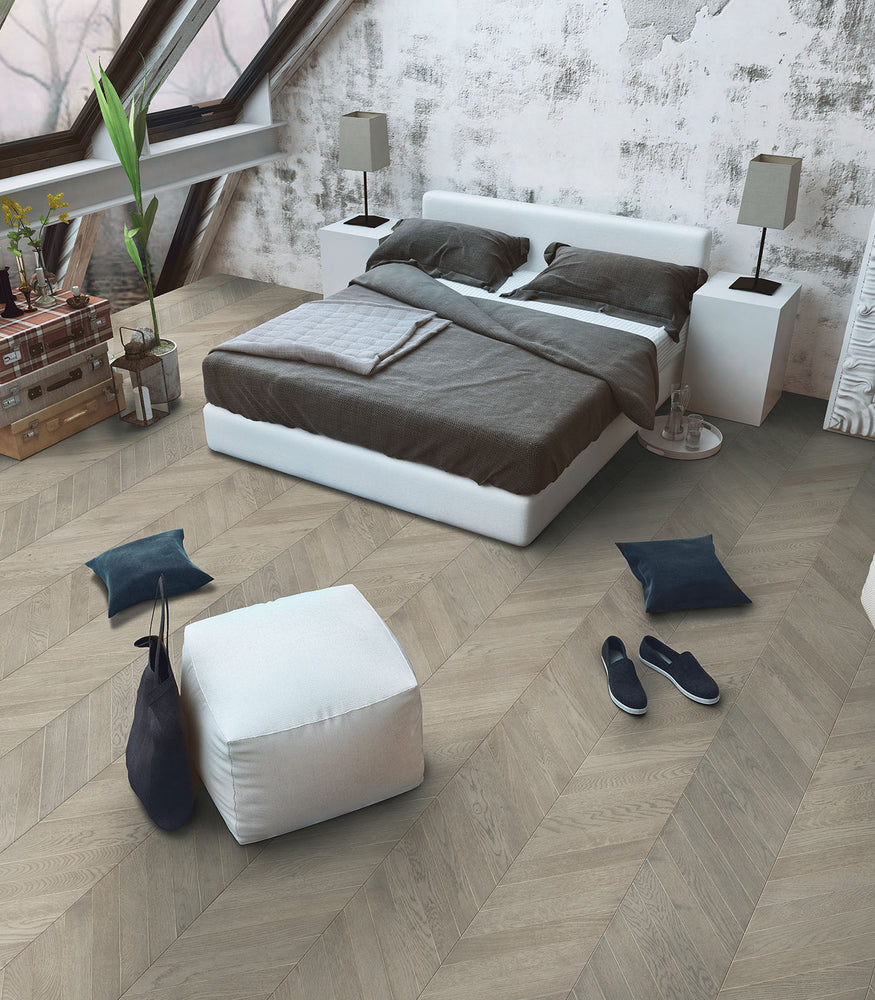 Hardwood Chevron Palermo Western European Oak Fashion Collection