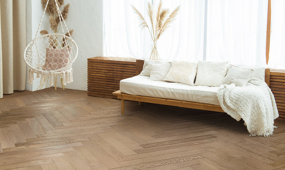 Hardwood Lucca Herringbone Timbertop Collection