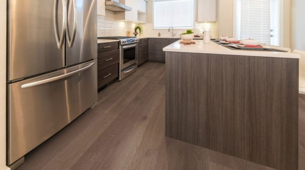 Hardwood Metz Brown Rustic European White Oak Floor Art Wide Plank Collection