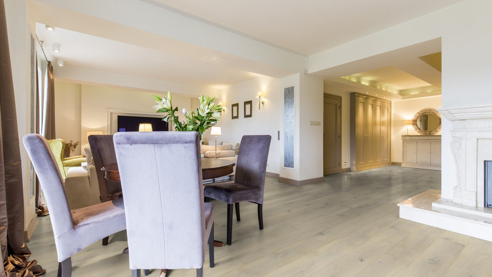 Hardwood Palermo Rustic European White Oak Floor Art Wide Plank Collection