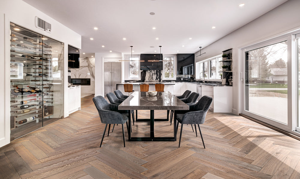 Hardwood Savona Herringbone Timbertop Collection