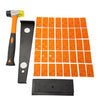 43PC Laminate Wood Flooring Installation Kit with 40 Spacers Tapping Block Heavy Duty Pull Bar  Diameter 35mm Fiberglass Mallet